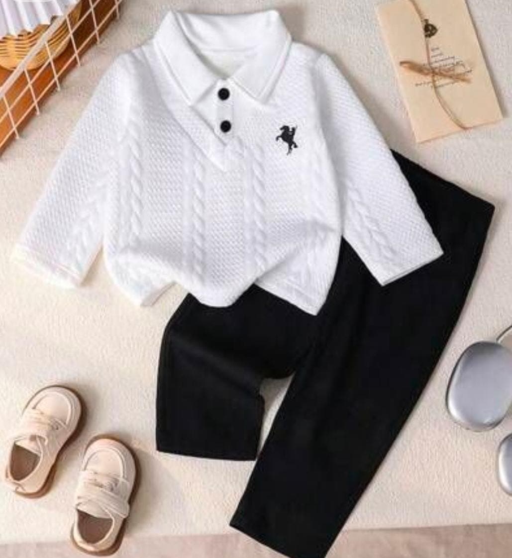 White sweater with pants