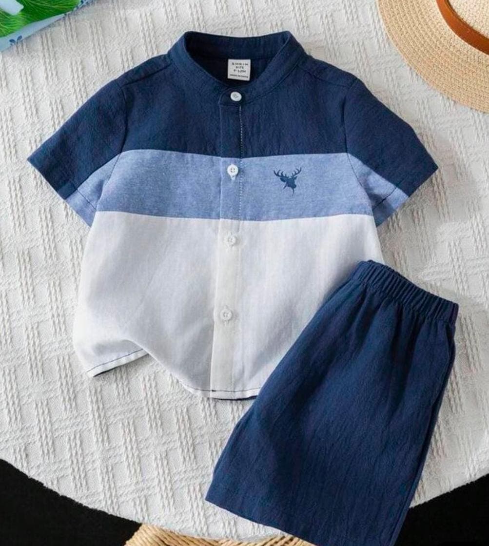 Button-down with shorts