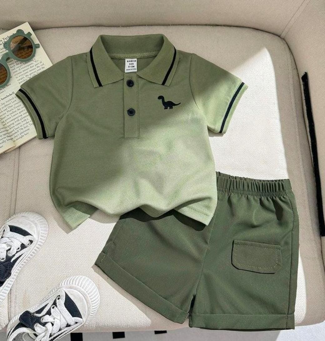 Polo shirt with shorts
